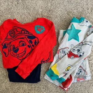 Two pairs of 3T Paw Patrol pajamas